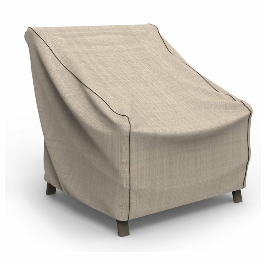 Outdoor Furniture * Buy Budge English Garden Tan Tweed Large Outdoor Chair Cover, 34 X36 X41