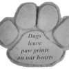 Outdoor Decor * Outlet Kay Berry Inc "Dogs Leave Paw Prints" Garden Stone