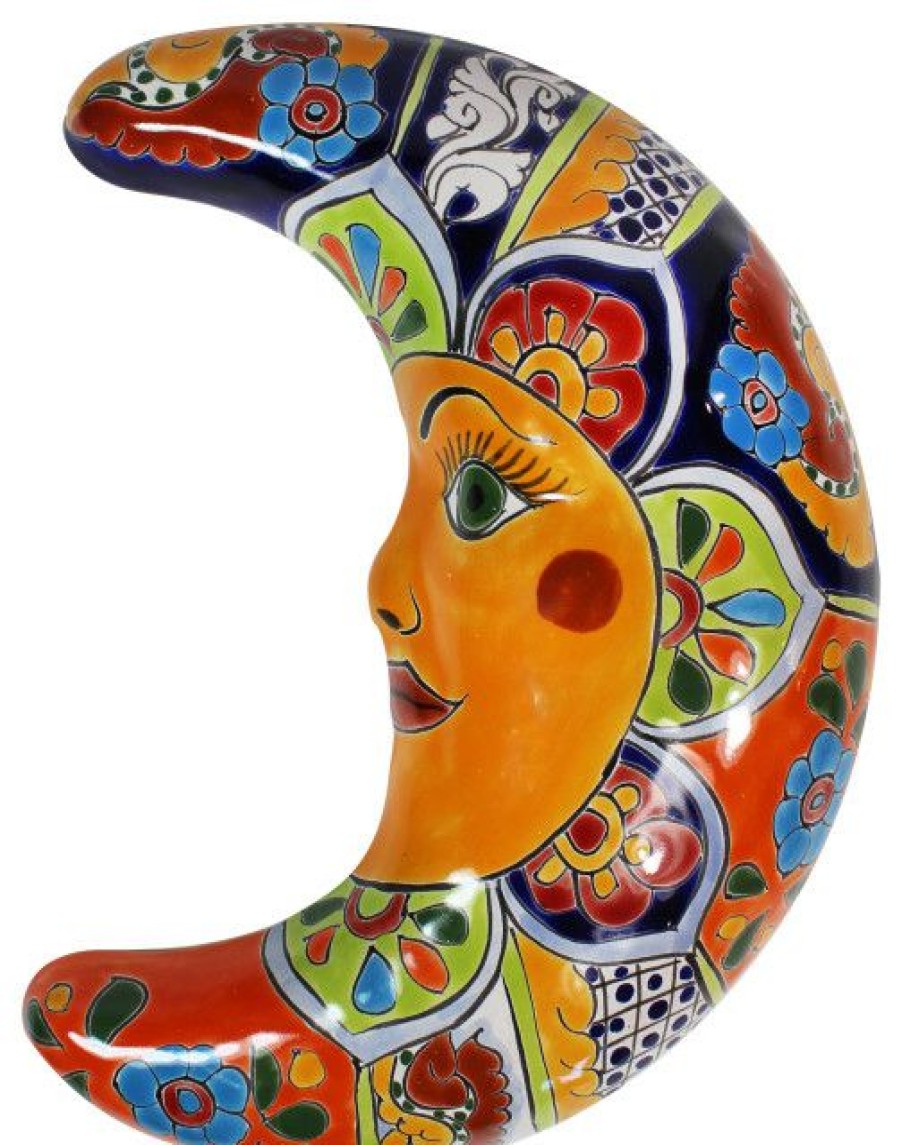 Outdoor Decor * Budget Tierra Fina Talavera Moon 13 Tall, D