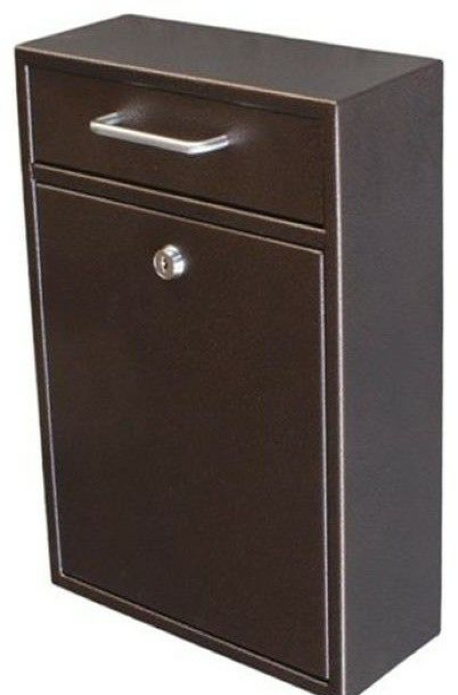 Mailboxes * Discount Prime Mailboxes Mail Boss Epoch Wall Mount Locking Security Drop Box, Bronze