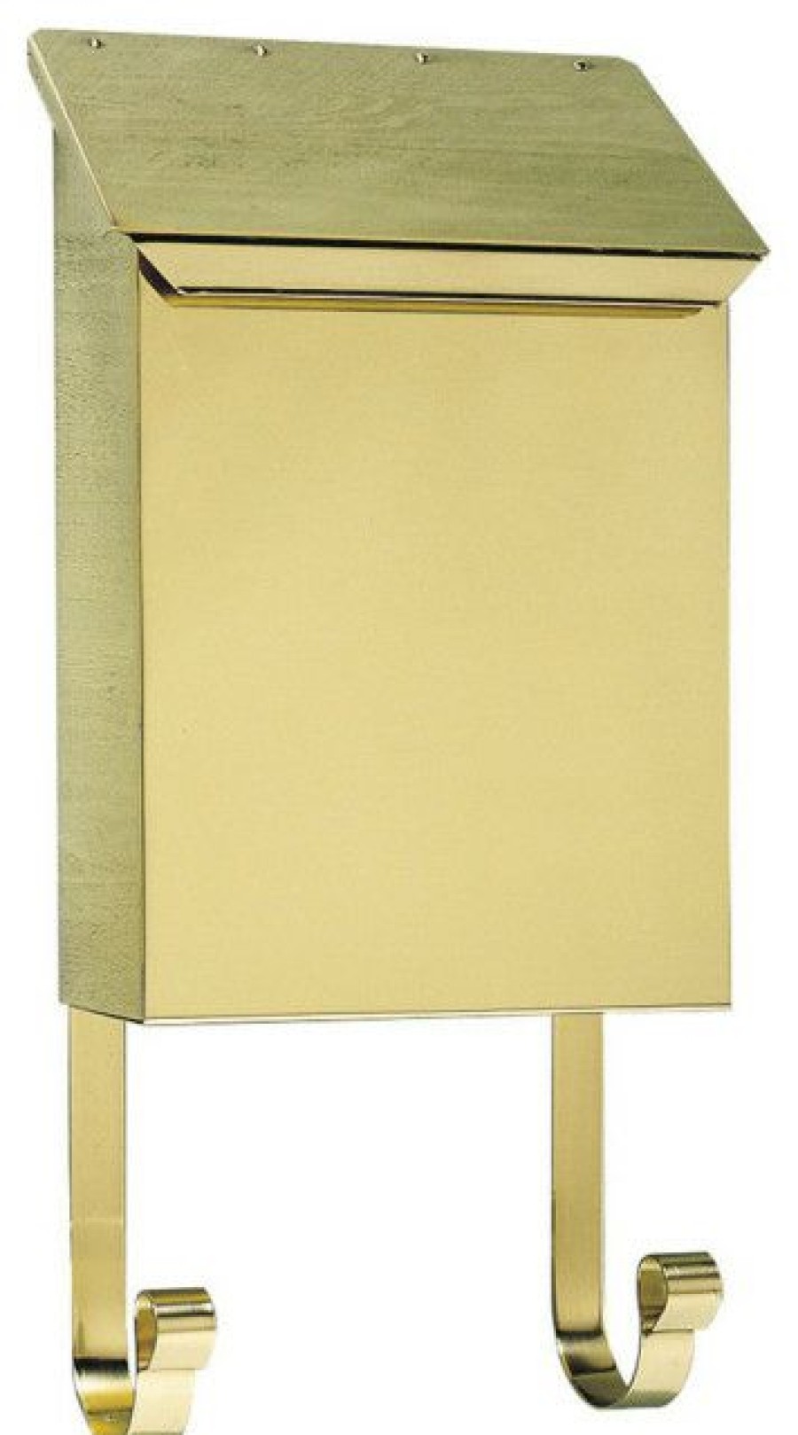 Mailboxes * Promo Qualarc Provincial Collection Brass Mailboxes, Vertical, Smooth Polished Brass