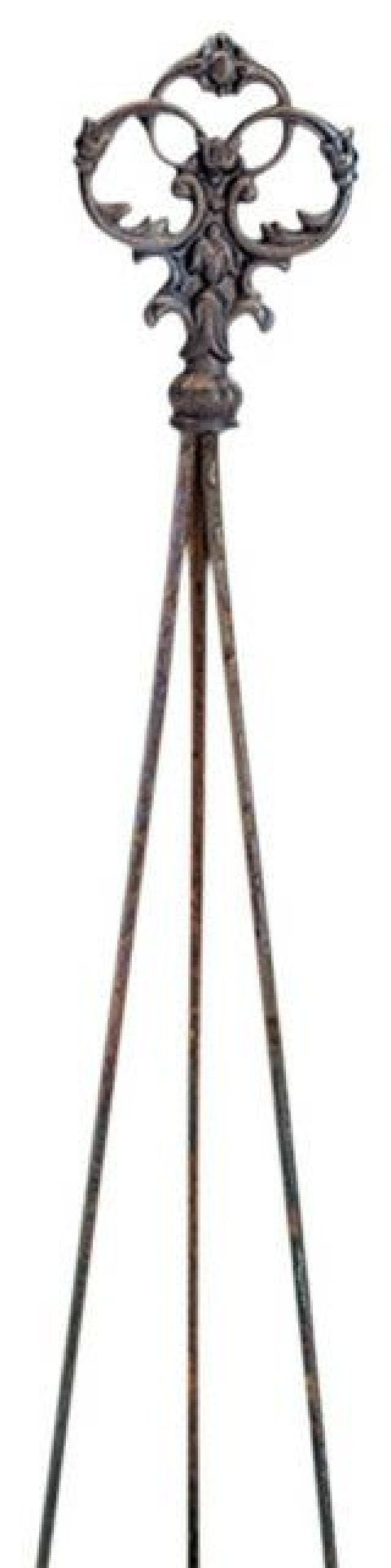 Outdoor Decor * Cheapest Village Wrought Iron, Inc. Finial Natural Tripod, Victorian