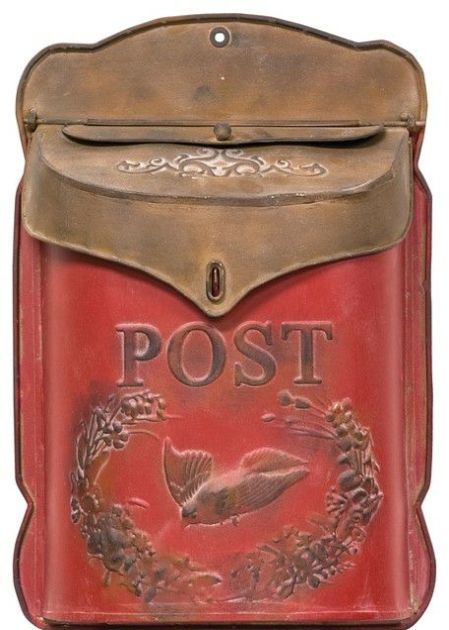 Mailboxes * New Big Fortune Red And Rust Post Box