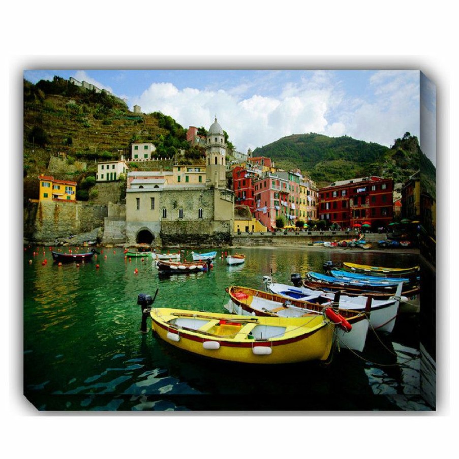 Outdoor Decor * Best Reviews Of West Of The Wind Boat In Vernazza-Outdoor Outdoor Art