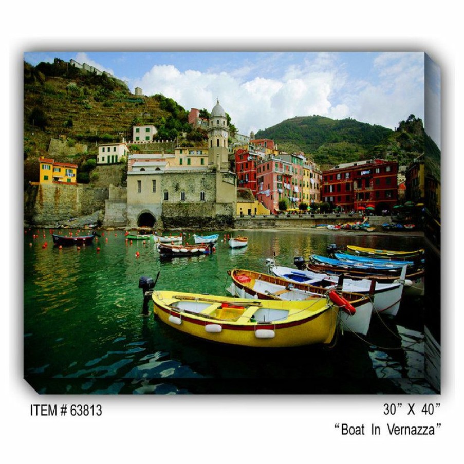 Outdoor Decor * Best Reviews Of West Of The Wind Boat In Vernazza-Outdoor Outdoor Art