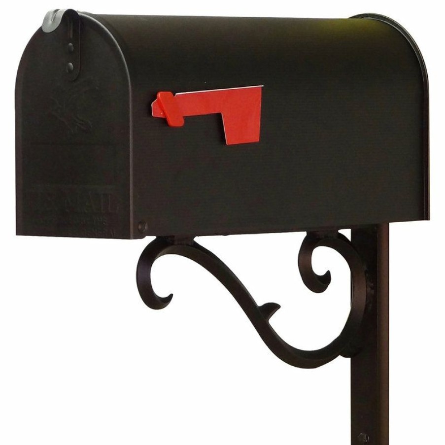 Mailboxes * Best Pirce Special Lite Products Company Standard Steel Mailbox With Sorrento Front Single Mailbox Mounting Bracket