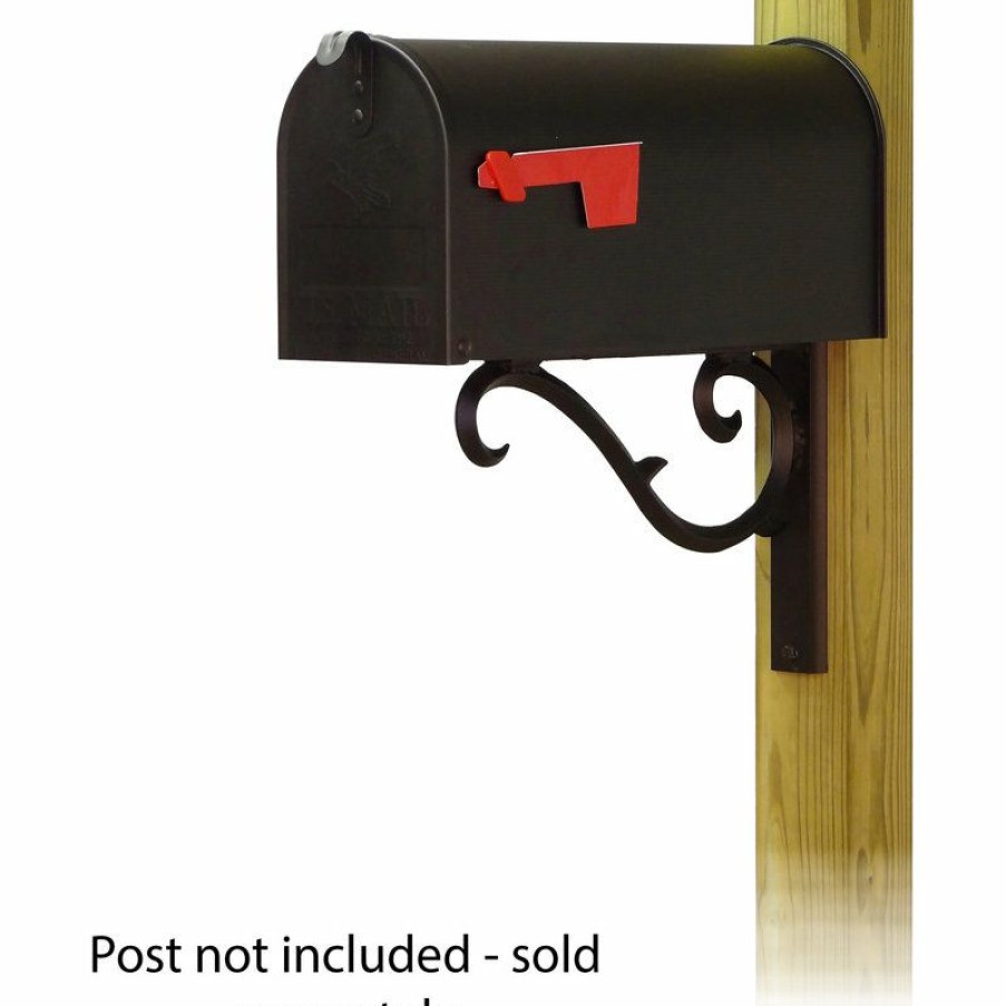 Mailboxes * Best Pirce Special Lite Products Company Standard Steel Mailbox With Sorrento Front Single Mailbox Mounting Bracket