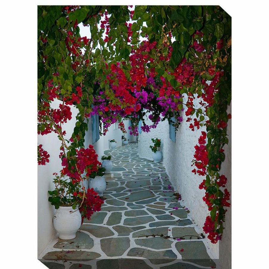 Outdoor Decor * Deals West Of The Wind Bougainvillea Path Outdoor Art