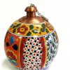 Outdoor Lighting * Coupon Tierra Fina Talavera Style Table Top Torch, Made In Mexico, Cancun