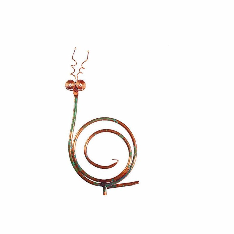 Outdoor Decor * Discount Modern Artisans Handcrafted Copper Snail Garden Stake