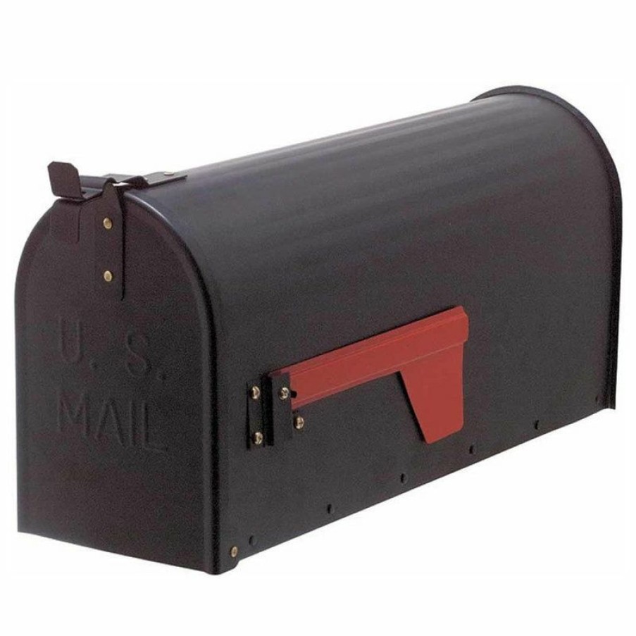 Mailboxes * Coupon Renovators Supply Manufacturing "Mail" Black Rural Mailbox Solid Brass