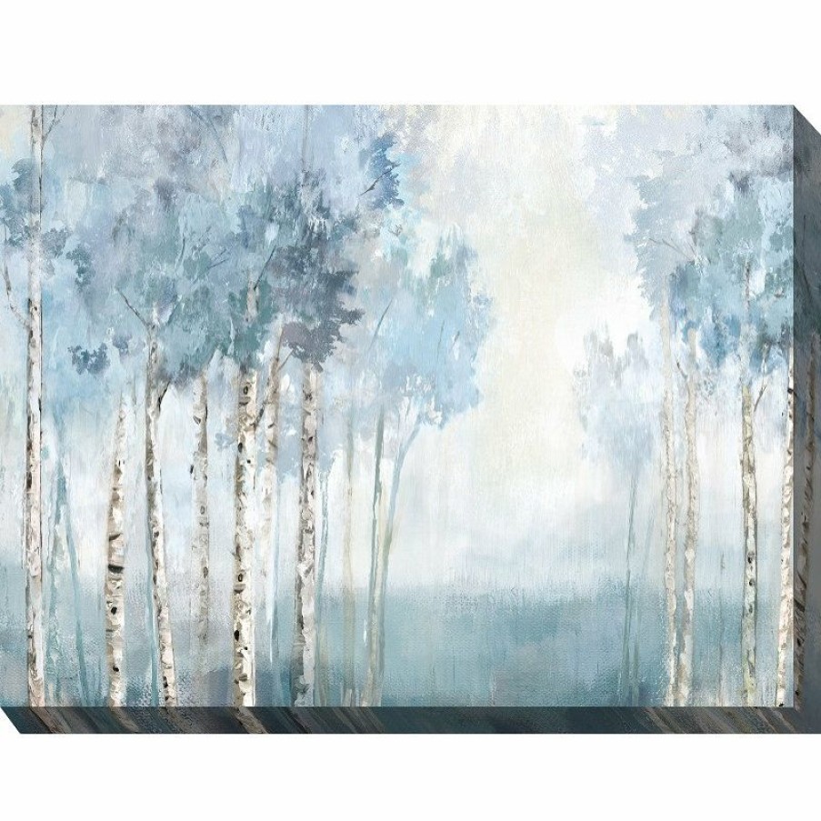 Outdoor Decor * Promo West Of The Wind Outdoor Art Silent Blue Outdoor Art 40X30