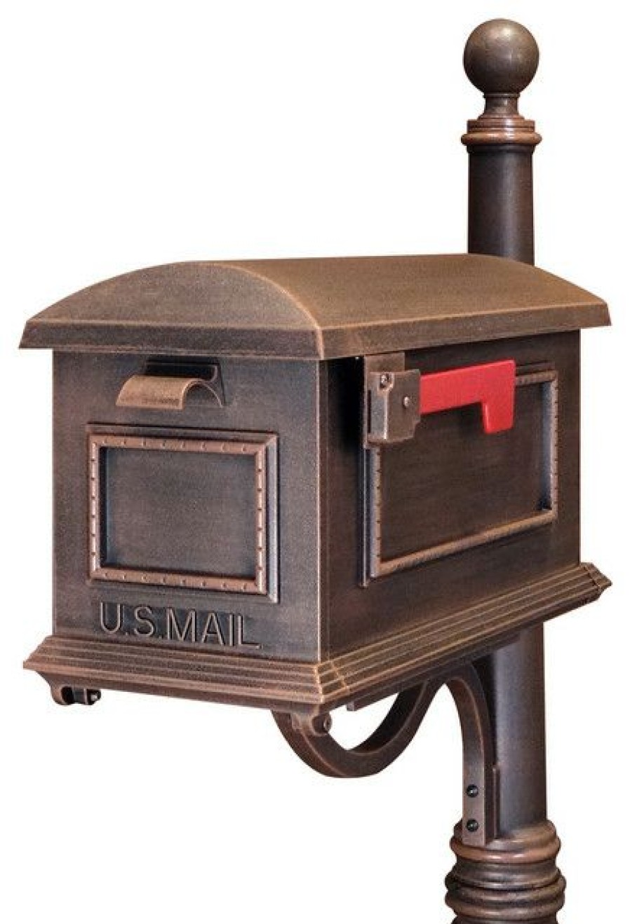 Mailboxes * Cheapest Special Lite Products Company Special Lite Traditional Curbside Post Mount Mailbox, Sct-1010, Copper