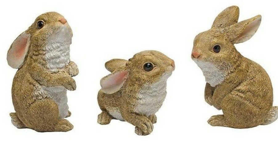 Outdoor Decor * Cheap Design Toscano Garden Rabbit Statue Sculpture Set Of 3