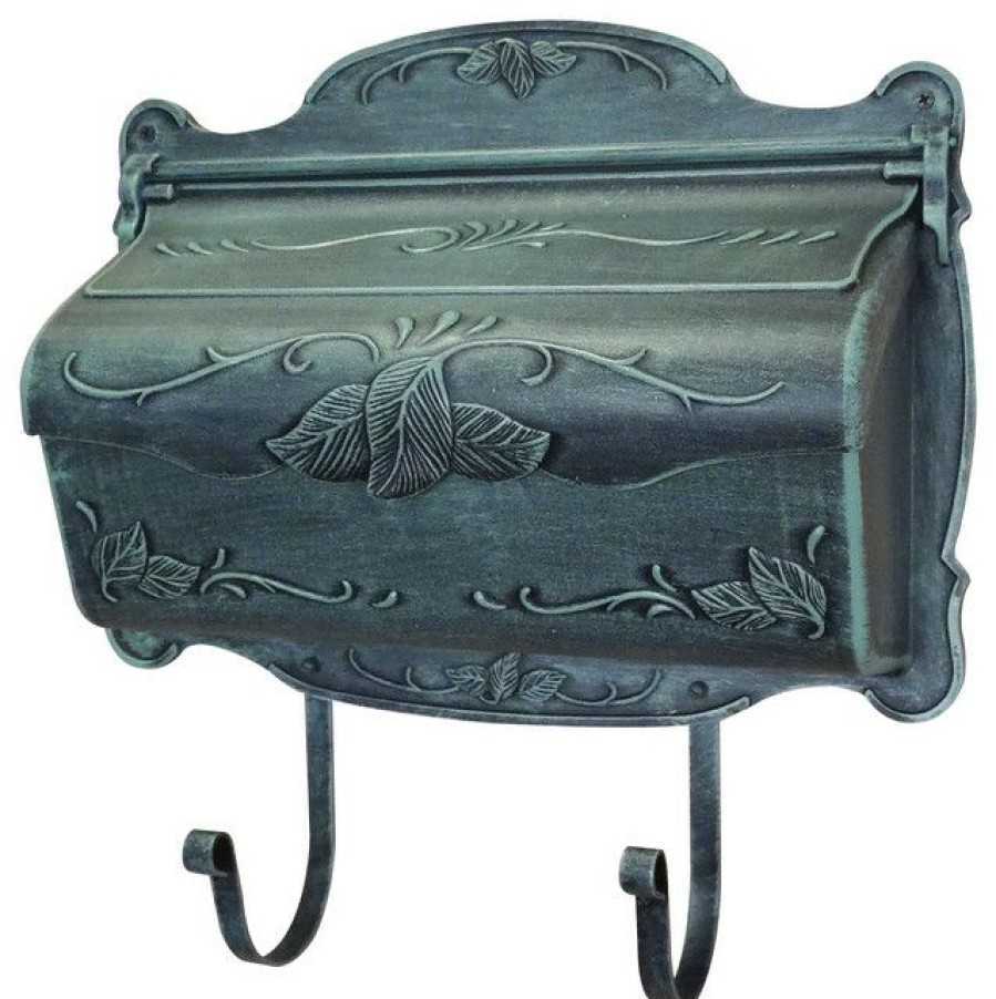 Mailboxes * Cheapest Special Lite Products Company Floral Horizontal Mailbox, Verde Green