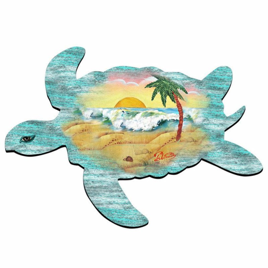 Outdoor Decor * New Amonogramart Turtle Scenic Door Hanger