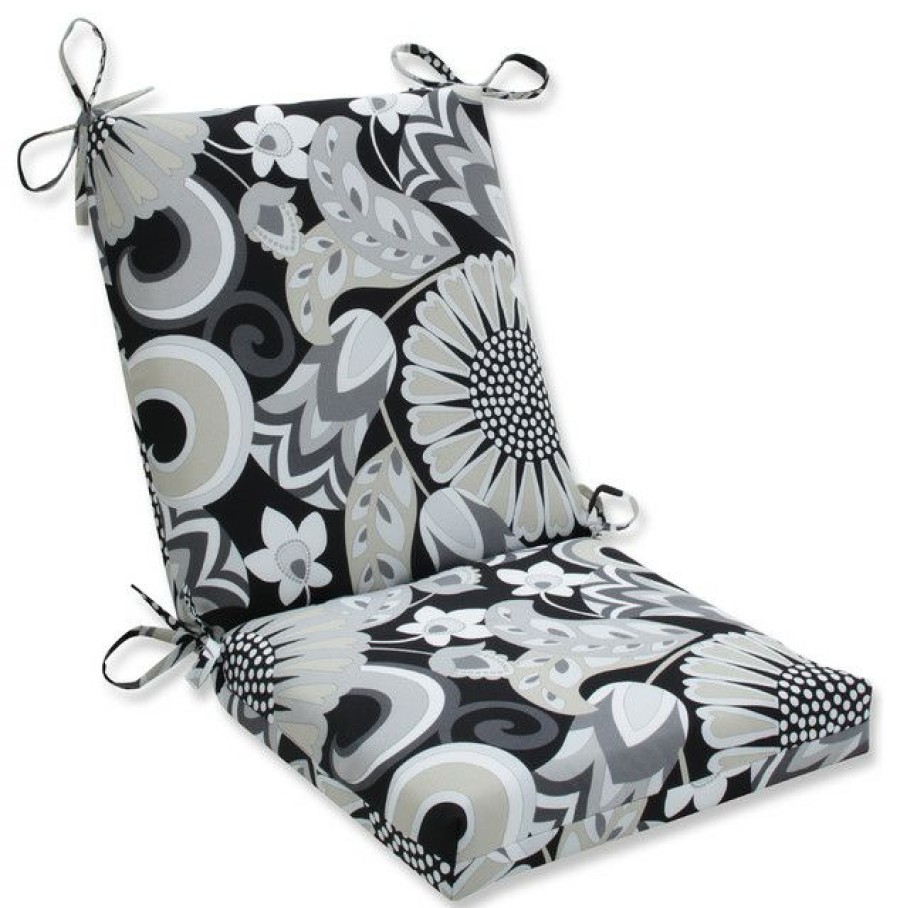 Outdoor Decor * Promo Pillow Perfect Inc Out/Indoor Sophia Squared Corners Chair Cushion, Graphite