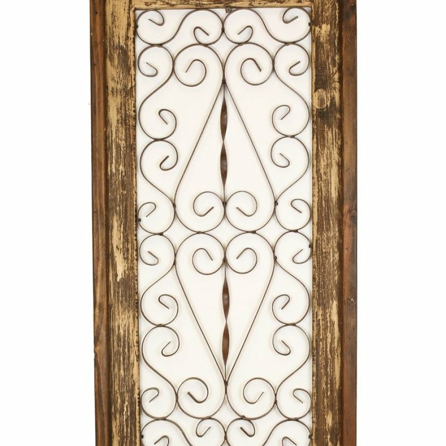 Outdoor Decor * Hot Sale Mexican Imports Spanish Wall Architectural Window-Farmhouse Decor, Antique White, Small