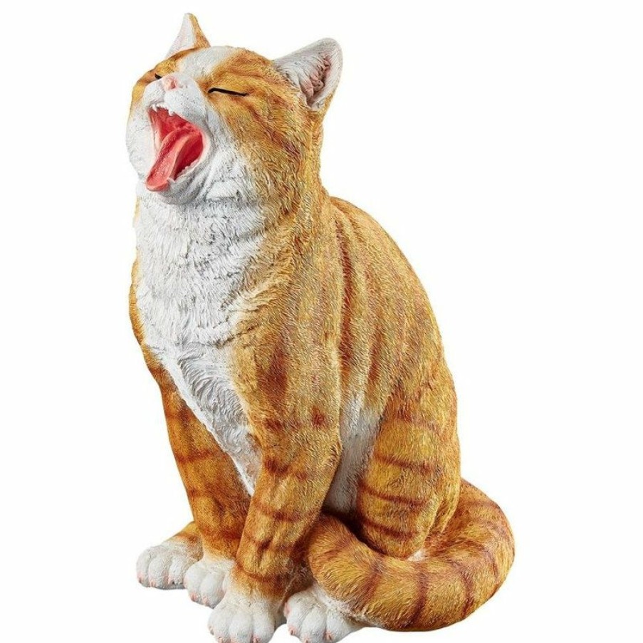 Outdoor Decor * Cheap Design Toscano Lazy Daze Kitty Yawning Cat Statue