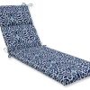 Outdoor Decor * Discount Pillow Perfect Inc Out/Indoor New Damask Chaise Lounge Cushion, Marine