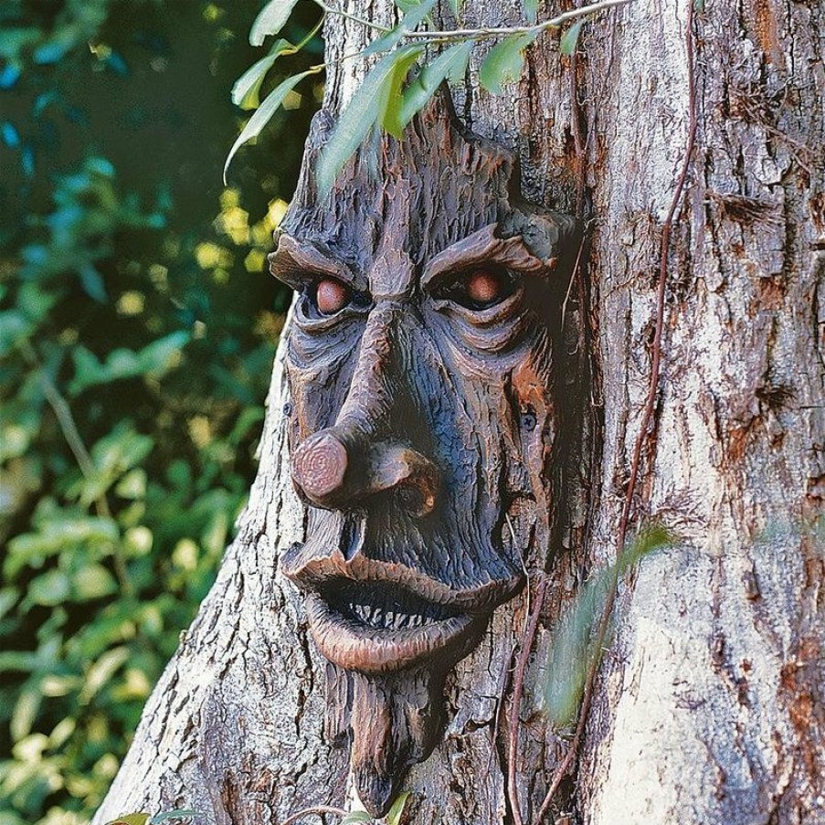 Outdoor Decor * Outlet Design Toscano Spirit Of Nottingham Woods Greenman Tree Sculpture